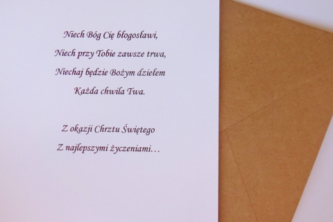 Kartka okolicznościowa Chrzest Święty 5904365269704 Kartka okolicznościowa Chrzest Święty 5904365269704