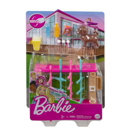 MINIZESTAW Barbie ® Mini Playset dla zwierząt, akcesoria i roboczej piłkarzyki tabeli, Game Night Theme