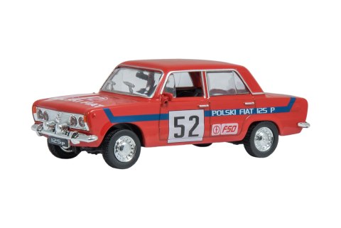 PRL FIAT 125P RALLY czerwony PRL FIAT 125P RALLY czerwony