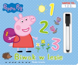 Świnka Peppa- Napisz to- Biwak w lesie