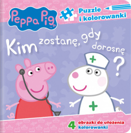 Świnka Peppa- Puzzle i kolorowanki- Kim zostane