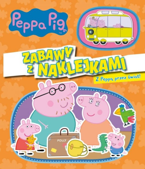 Świnka Peppa - zabawa z naklejkami - Z Peppą przez świat