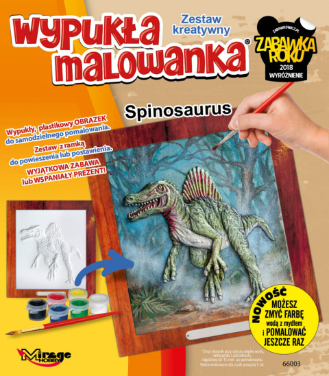 Wypukła Malowanka Dinozaur - Spinosaurus