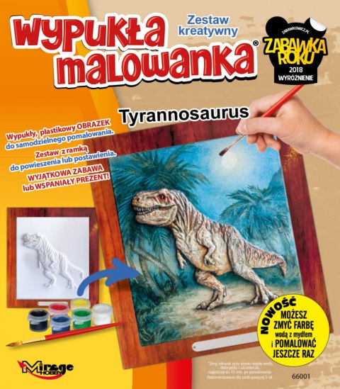 Wypukła Malowanka Dinozaur - Tyranozaur T-rex