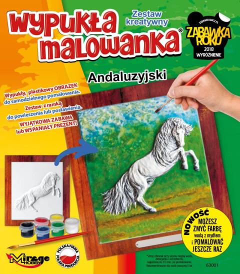 Wypukła Malowanka Koń - Andaluzyjski