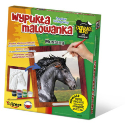 Wypukła Malowanka Koń - Mustang