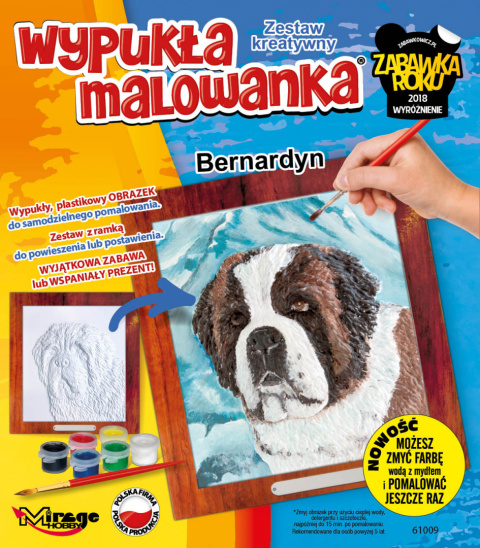 Wypukła Malowanka Pies - Bernardyn