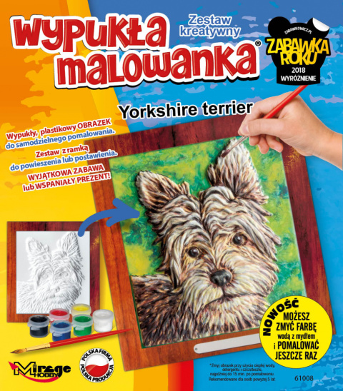 Wypukła Malowanka Pies - Yorkshire Terrier