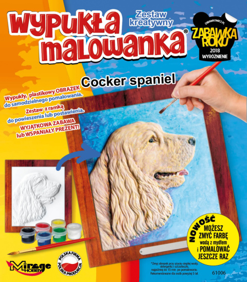 Wypukła malowanka cocker spaniel