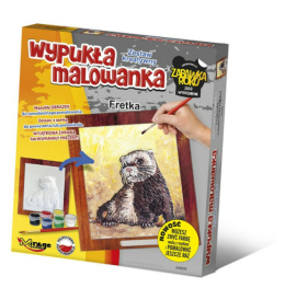 Wypukła malowanka - fretka