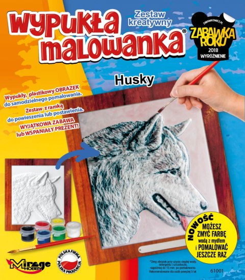 Wypukła malowanka husky