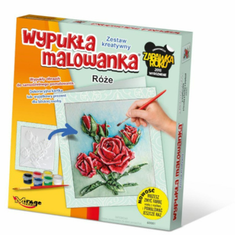 Wypukła malowanka - róża