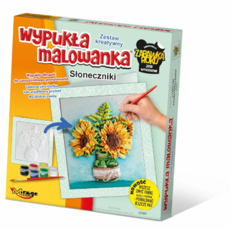 Wypukła malowanka - słoneczniki