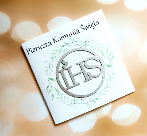 Kartka okolicznościowa Pierwsza Komunia Święta 5904365269117 Kartka okolicznościowa Pierwsza Komunia Święta 5904365269117