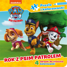 Psi Patrol Puzzle i kolorowanki 1 Rok z Psim Patrolem