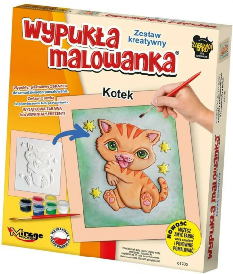 Wypukłą malowanka Kotek