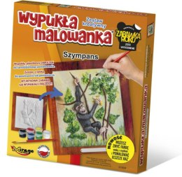 Wypukła malowanka ZOO Szympans