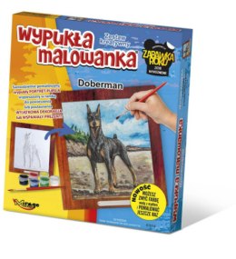 Wypukłą malowanka - doberman