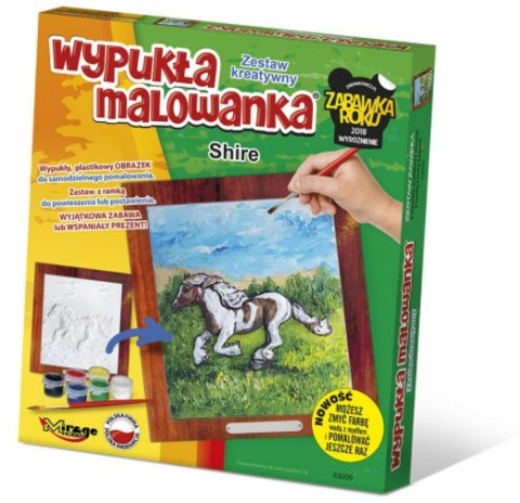 Wypukła malowanka koń Shire