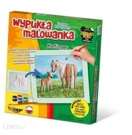 Wypukła malowanka konie Haflinger