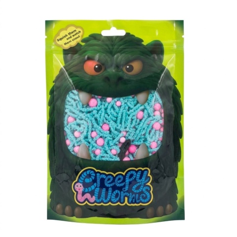 CREEPY WORMS BLUE MAGICZNE ROBACZKI DO SZTUCZEK I GIER KREATYWNYCH 3+