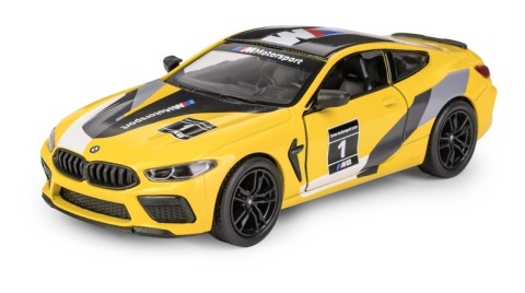KT 5" BMW M8 Competition Coupe (Livery Edition)/yellow 1:38
