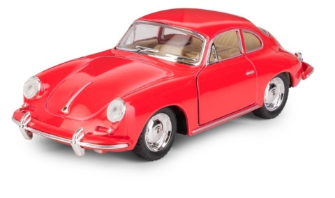 KT 5" PORSCHE 356 B CARRERA 2 RED 1:36