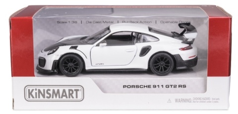 KT 5" Porsche 911 GT2 RS/white 1:36
