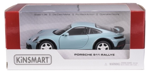 KT 5" Porsche 911 Rallye/Light Blue 1:36