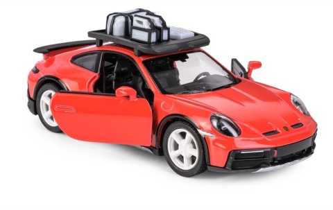 KT 5" Porsche 911 Rallye with Roof Rack/red 1:36