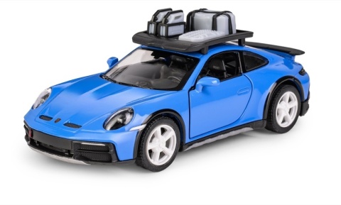 KT 5" Porsche 911 Rallye with Roof Rack/blue1:36