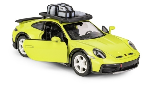 KT 5" Porsche 911 Rallye with Roof Rack/yellow 1:36