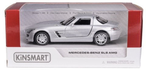 KT 5" Mercedes-Benz SLS AMG/silver 1:36