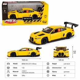 MSZ BMW M4 GT3 Yellow 1:32 model metalowy DIE-CAST