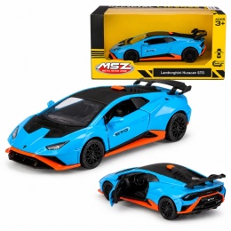 Model metalowy Lamborghini Huracan STO MSZ niebieski pull-back