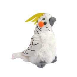 papuga nimfa biała 17 cm 13574