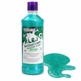 Klej PVA Tuban brokatowy zielony 500 ml