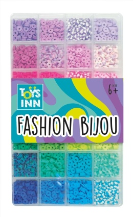 Koraliki Clay Beads mix różowo niebieskie