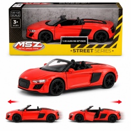 Model metalowy Audi R8 Spyder MSZ czerwony pull-back