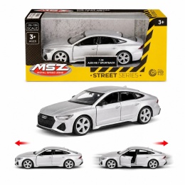 Model metalowy Audi RS 7 Sportback MSZ srebrny pull-back