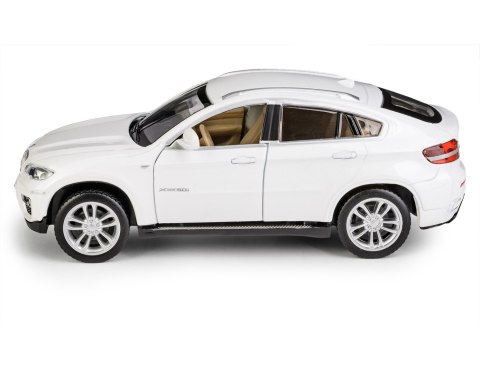 Model metalowy BMW X6 MSZ biały pull-back