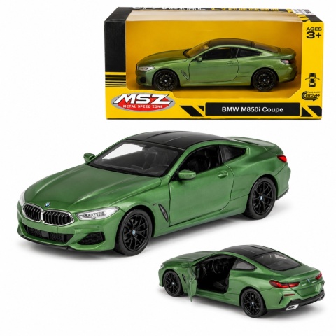 Model metalowy BMW M850i Coupe MSZ zielony pull-back
