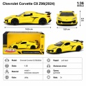 Model metalowy Chevrolet Corvette C8 Z06 2024 MSZ żółty pull-back