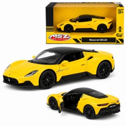 Model metalowy Maserati MC20 MSZ żółty pull-back