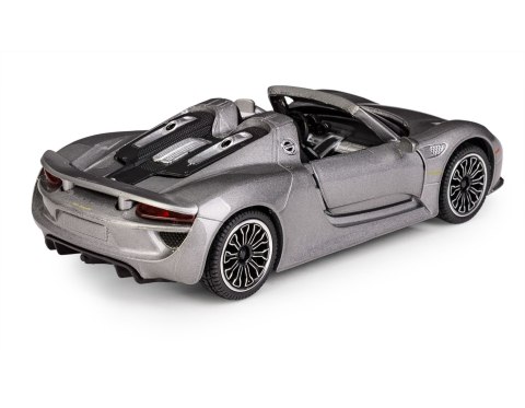Model metalowy Porsche 918 Spyder MSZ szary pull-back