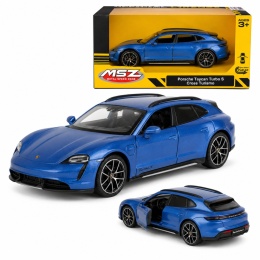 Model metalowy Porsche Taycan Turbo S Cross Turismo MSZ niebieski