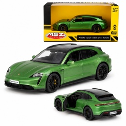 Model metalowy Porsche Taycan Turbo S Cross Turismo MSZ zielony