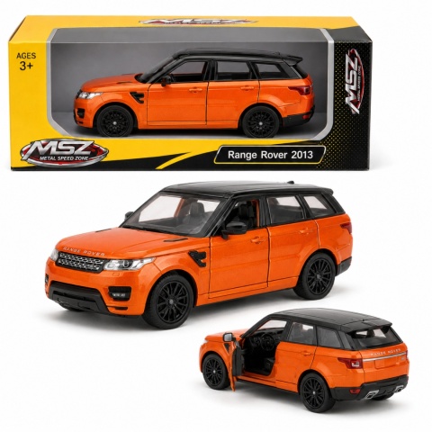 Model metalowy Range Rover 2013 MSZ pomarańczowy pull-back