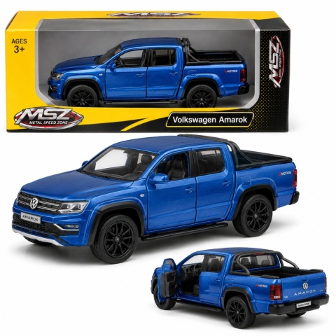 Model metalowy Volkswagen Amarok MSZ niebieski pull-back
