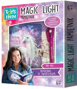 Sekretny pamiętnik Magic Light Unicorn led